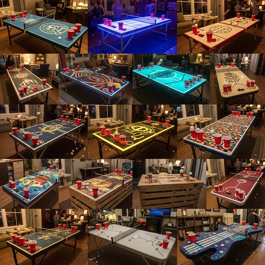 19+ Creative Beer Pong Table Ideas for Your Home