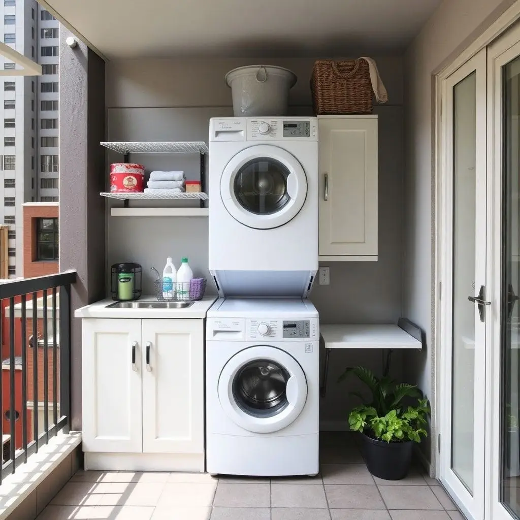 Compact Balcony Washing Station