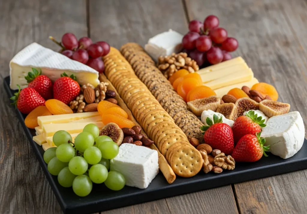 Elegant Fruit and Cheese Combination Platters