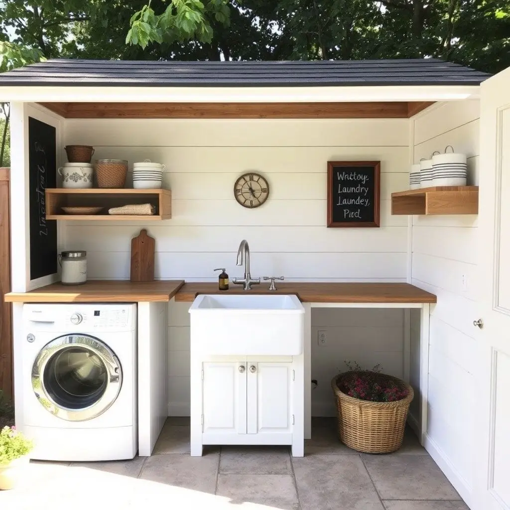 Farmhouse Laundry Shed