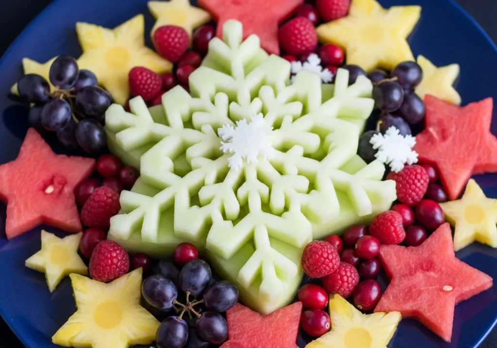Festive Star and Snowflake Arrangements