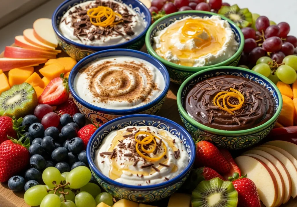 Healthy Fruit Dips and Accompaniments