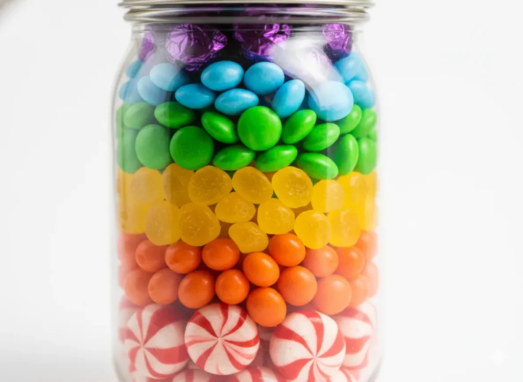 Layered Candy Jar Creations