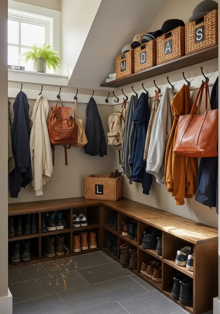 Mudroom and Coat Storage