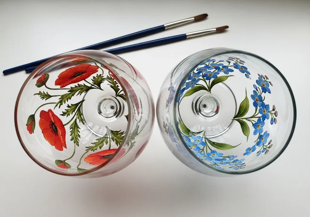 Reverse Painting Inside Glass