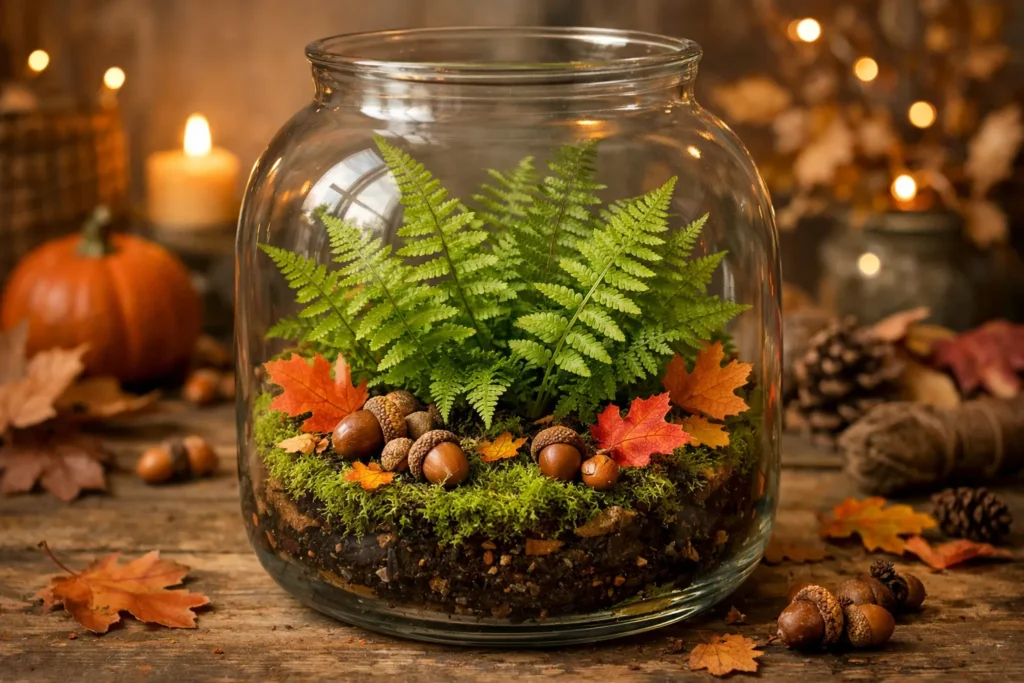 Seasonal Fern Terrarium Transitions