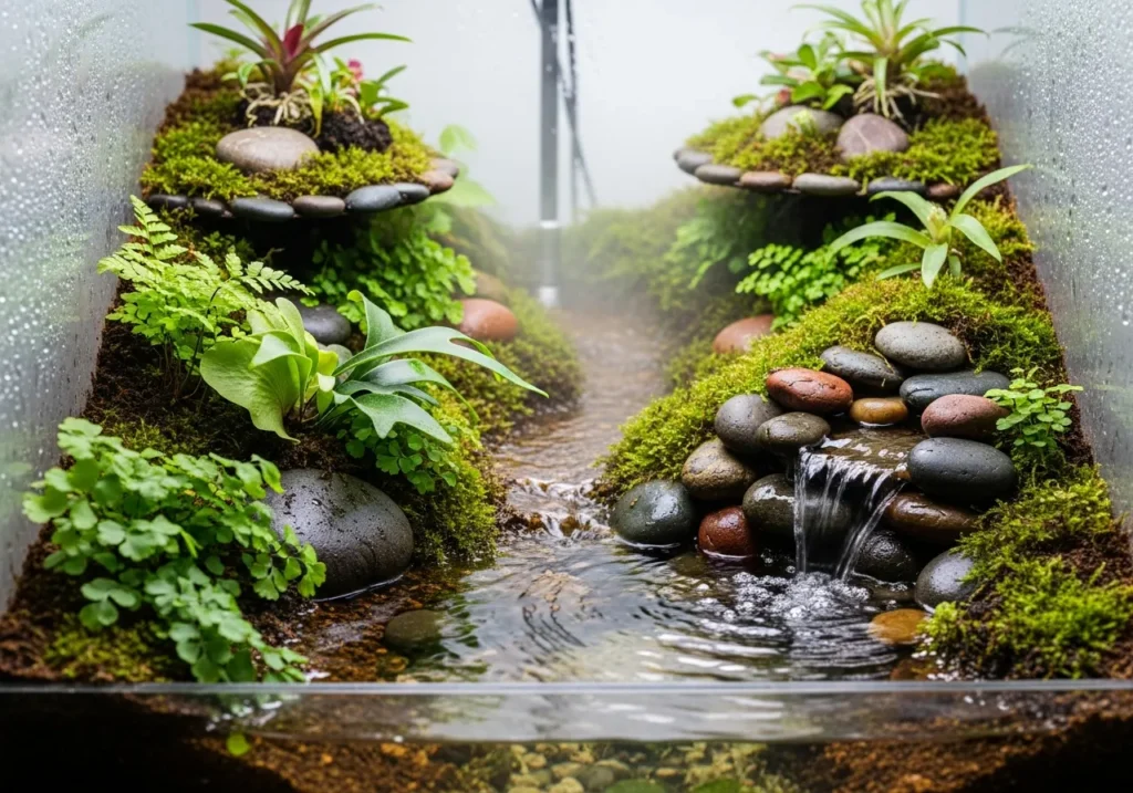 Terrarium Garden with Water Feature