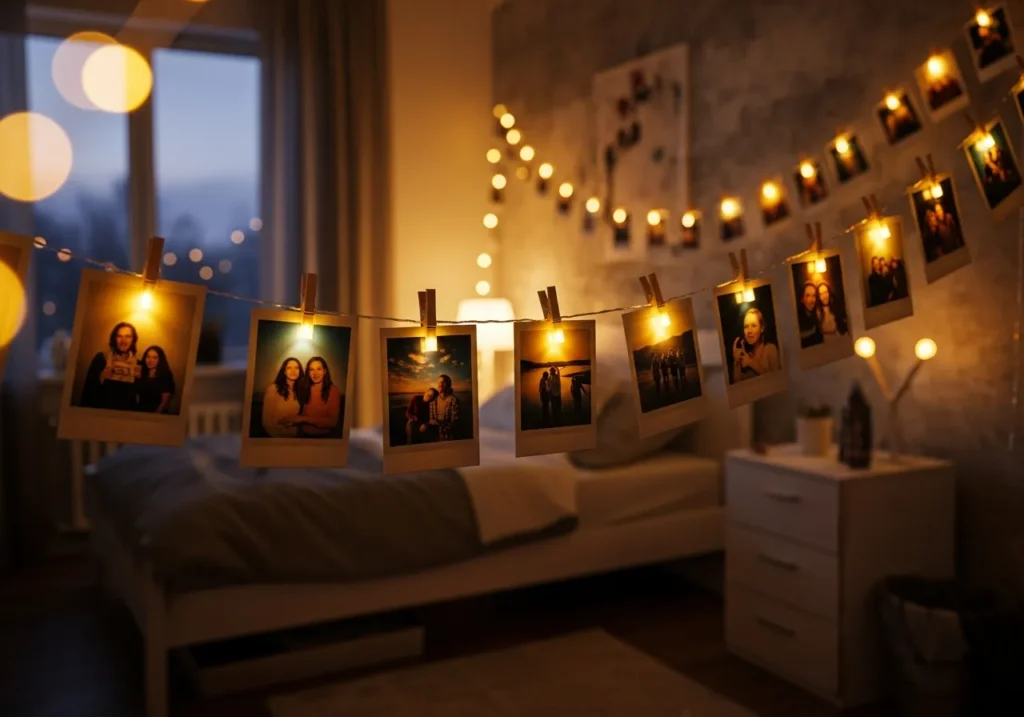 Tier String Lights Photo Display