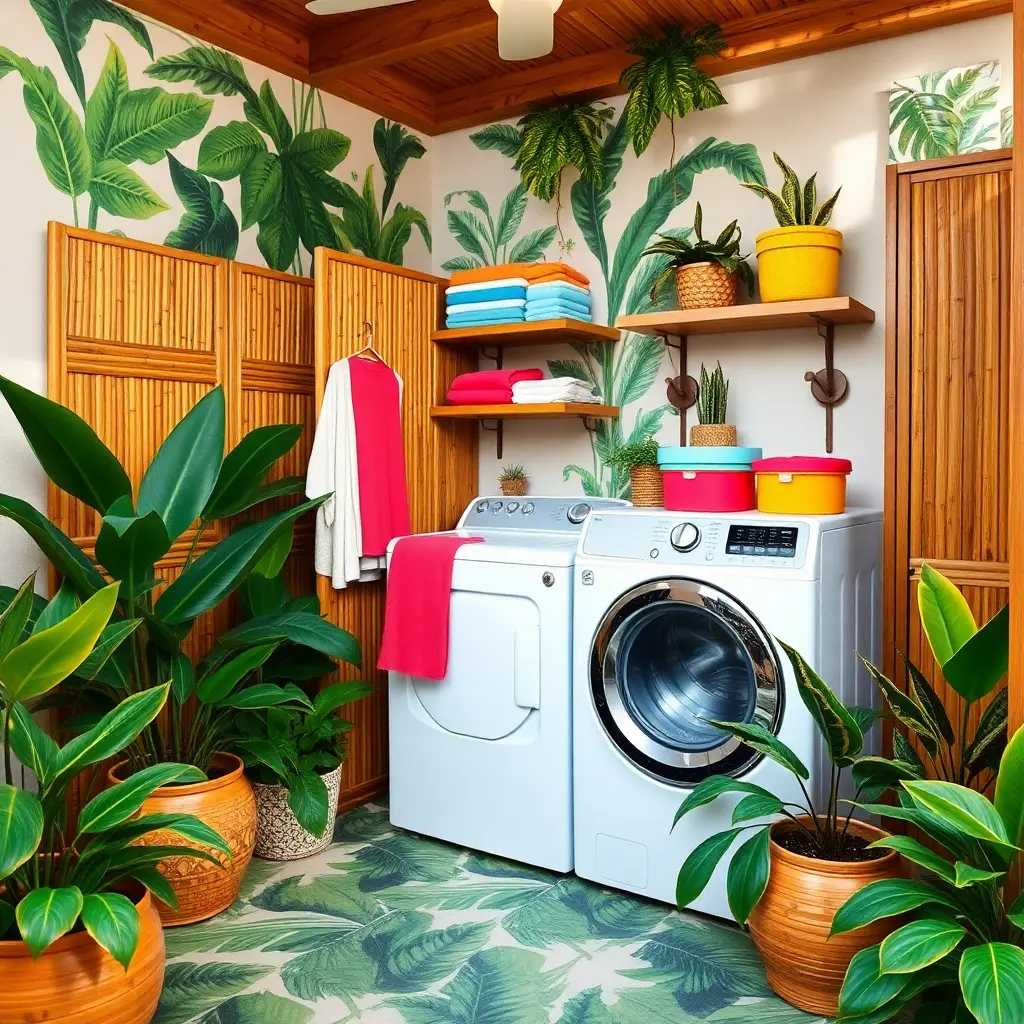 Tropical Retreat Laundry Space