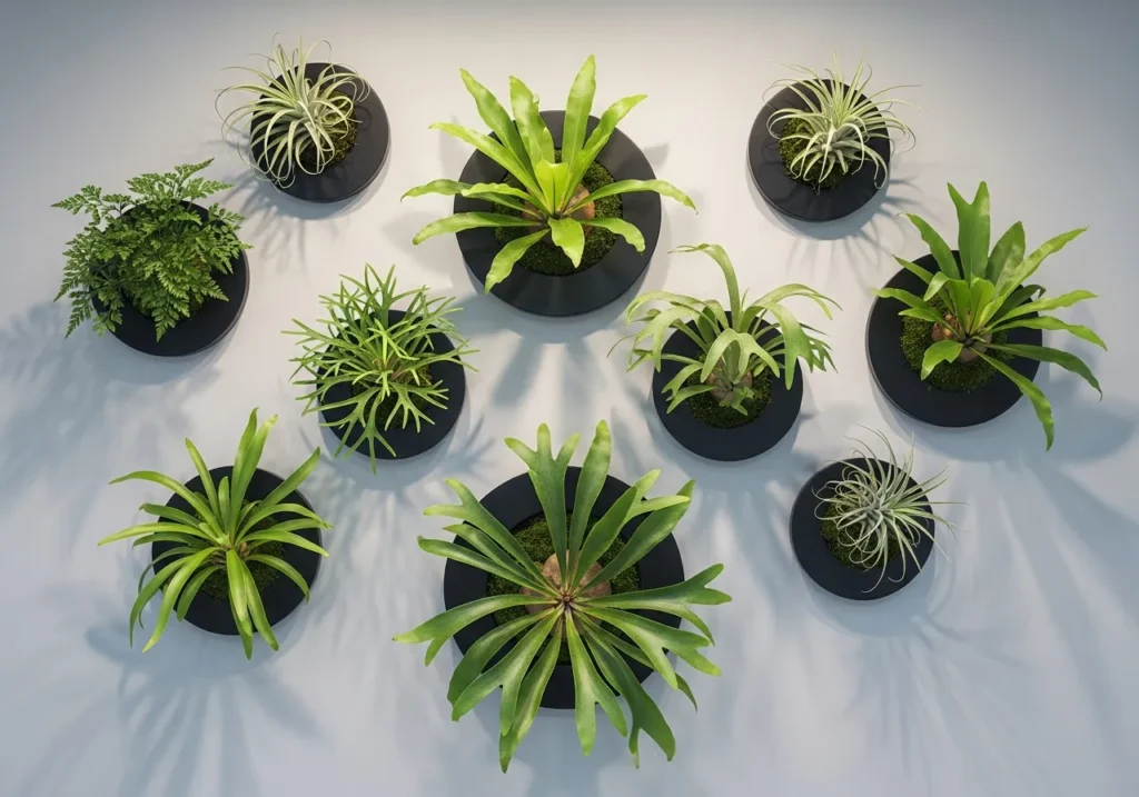 Wall Mounted Fern Terrarium Display