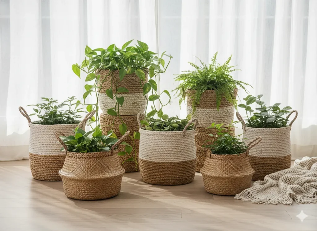 Woven and Natural Fiber Containers