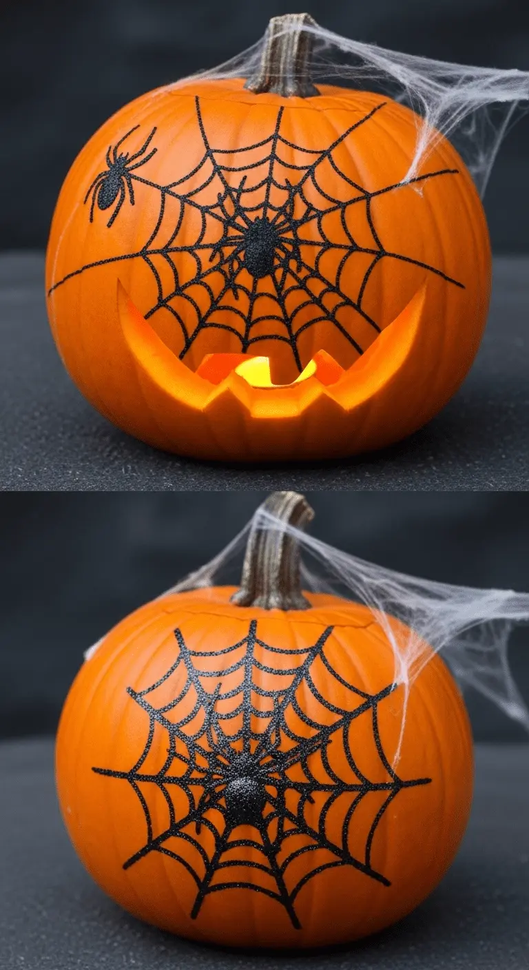 16+ Creative Spider Web Pumpkin Ideas