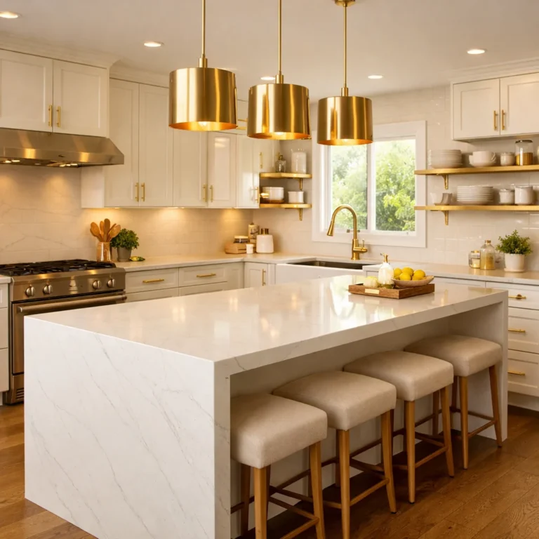16+ Stunning Kitchen Ideas with Gold Hardware