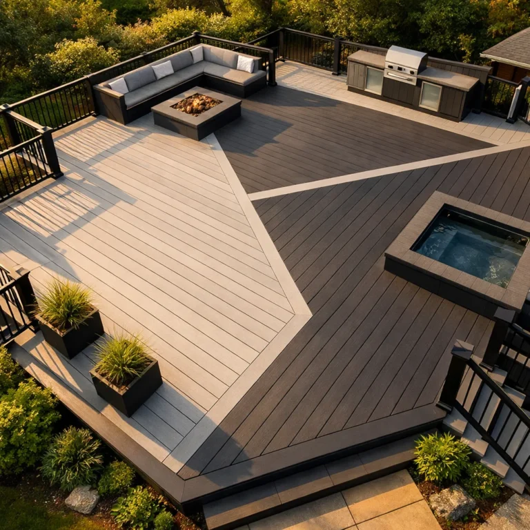 17+ Stylish Grey Two Tone Deck Ideas