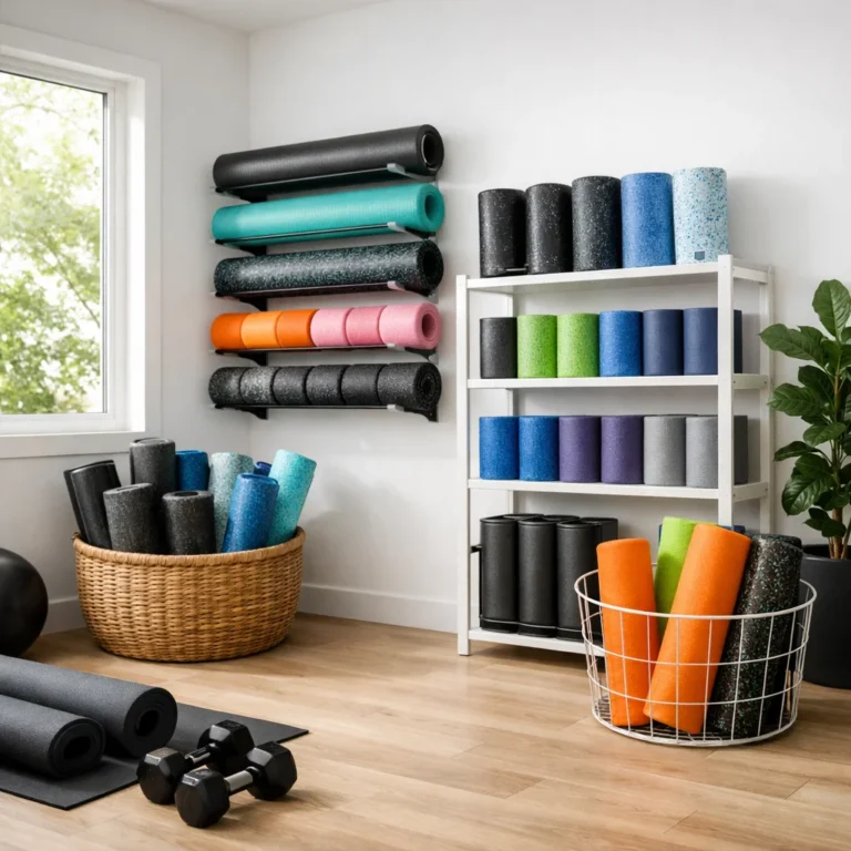 20 Foam Roller Storage Ideas for Organized Spaces