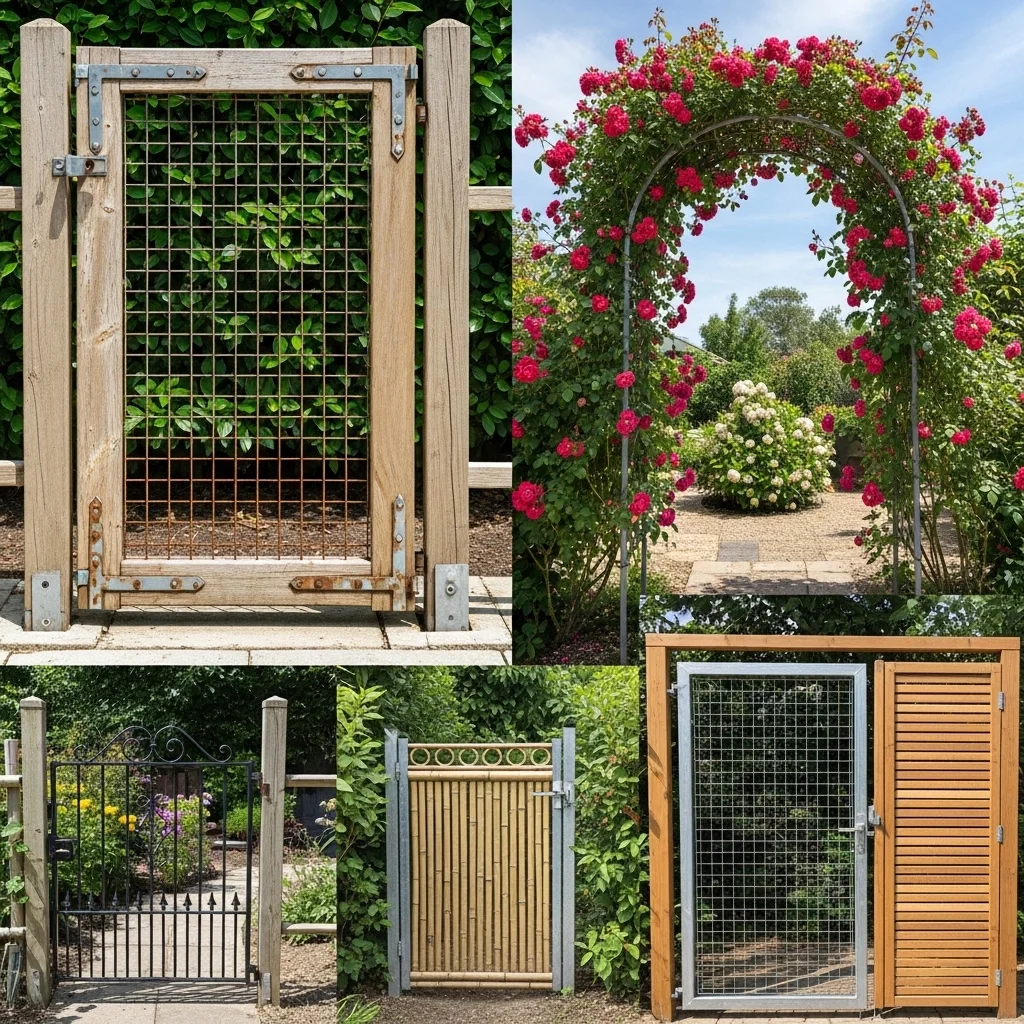 15 DIY Garden Gate Ideas Using Wire