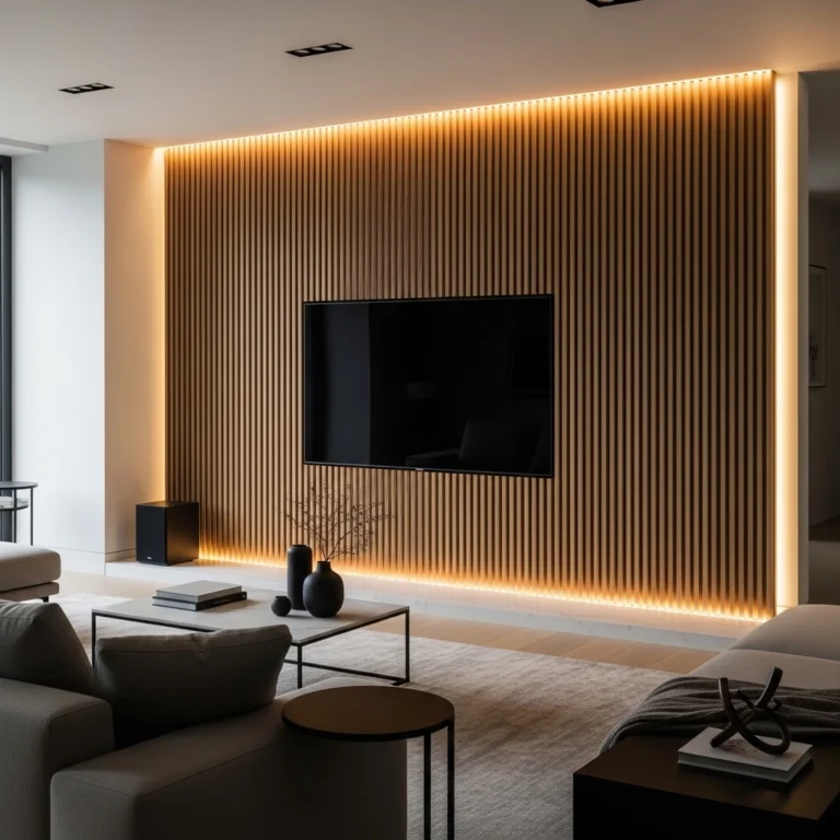 18 Stunning Wood Slat TV Wall Ideas for Any Room