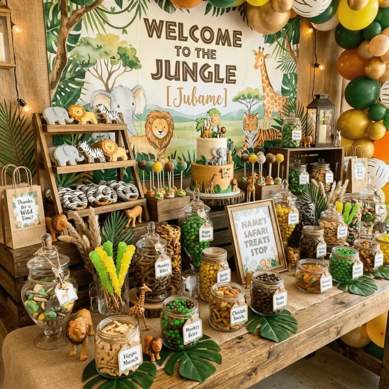 19 +Stylish Safari Candy Table Ideas