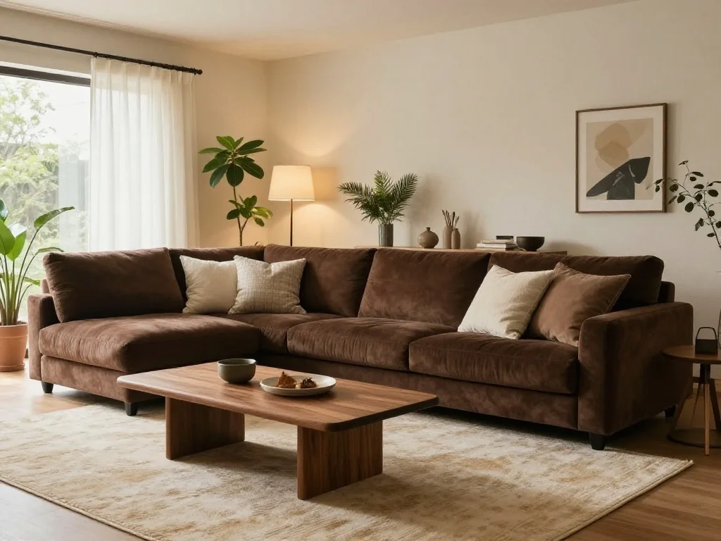 20 Brown Sectional Living Room Ideas