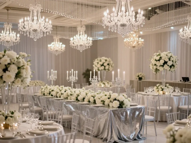 20 Elegant White and Silver Wedding Decor Ideas