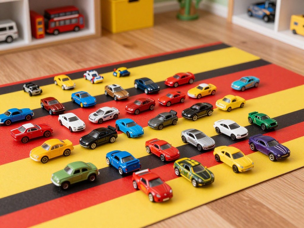 A vibrant, colorful flat-lay